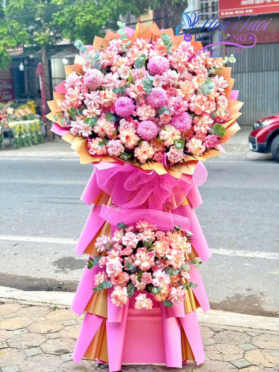 Lẵng Hoa Khai Trương 017